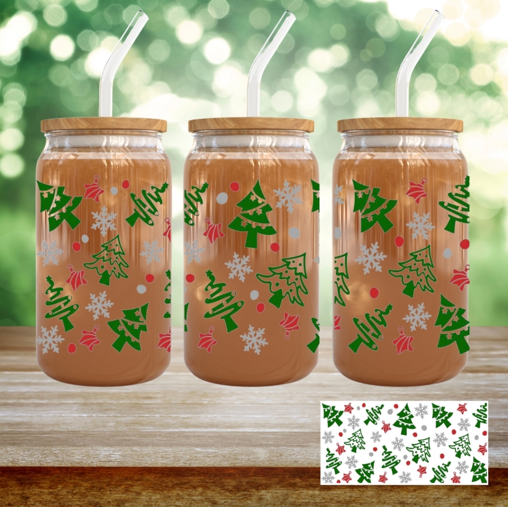 Christmas Tree 16 oz Libby Glass